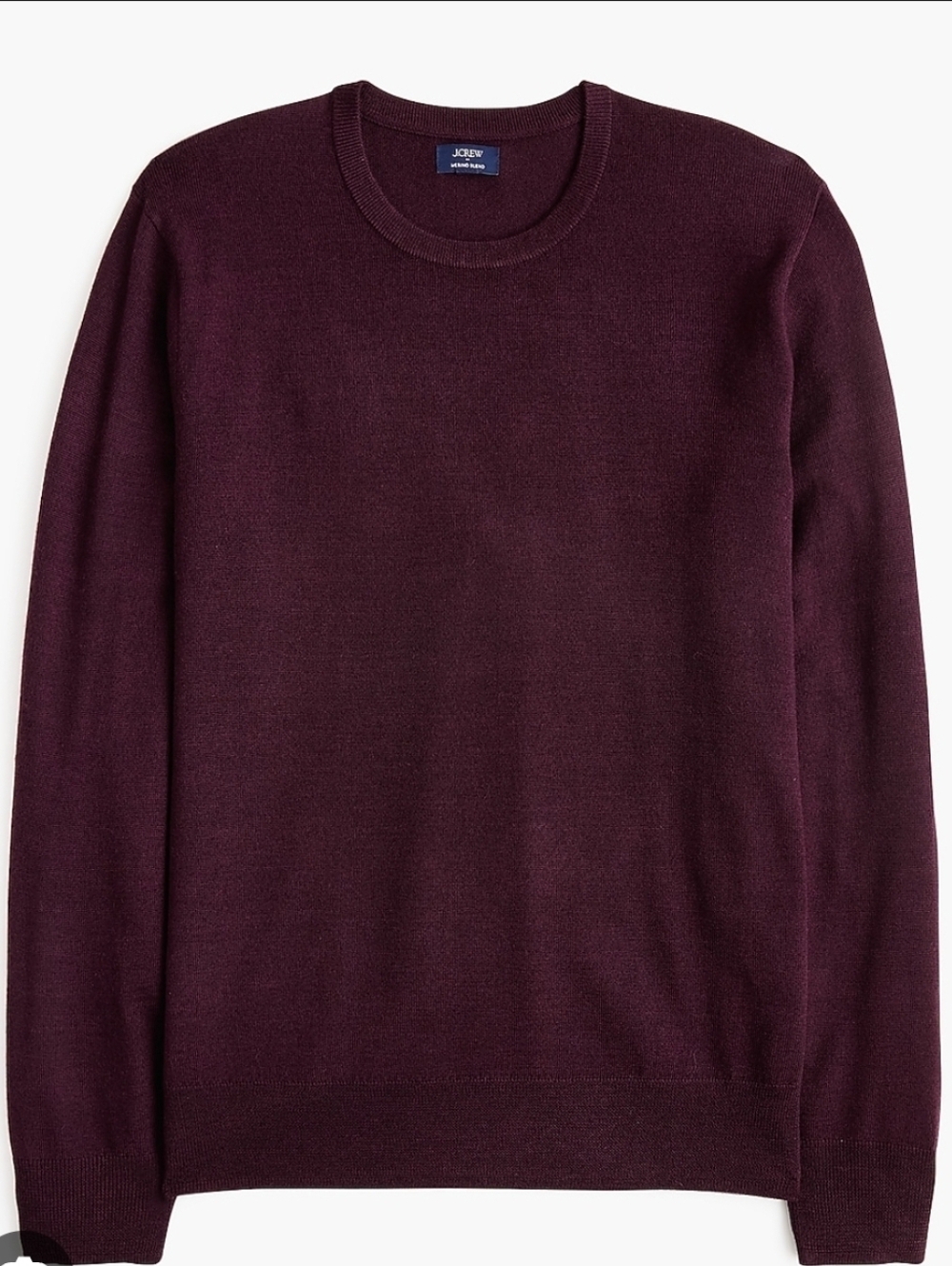 Merino wool-blend crewneck sweater